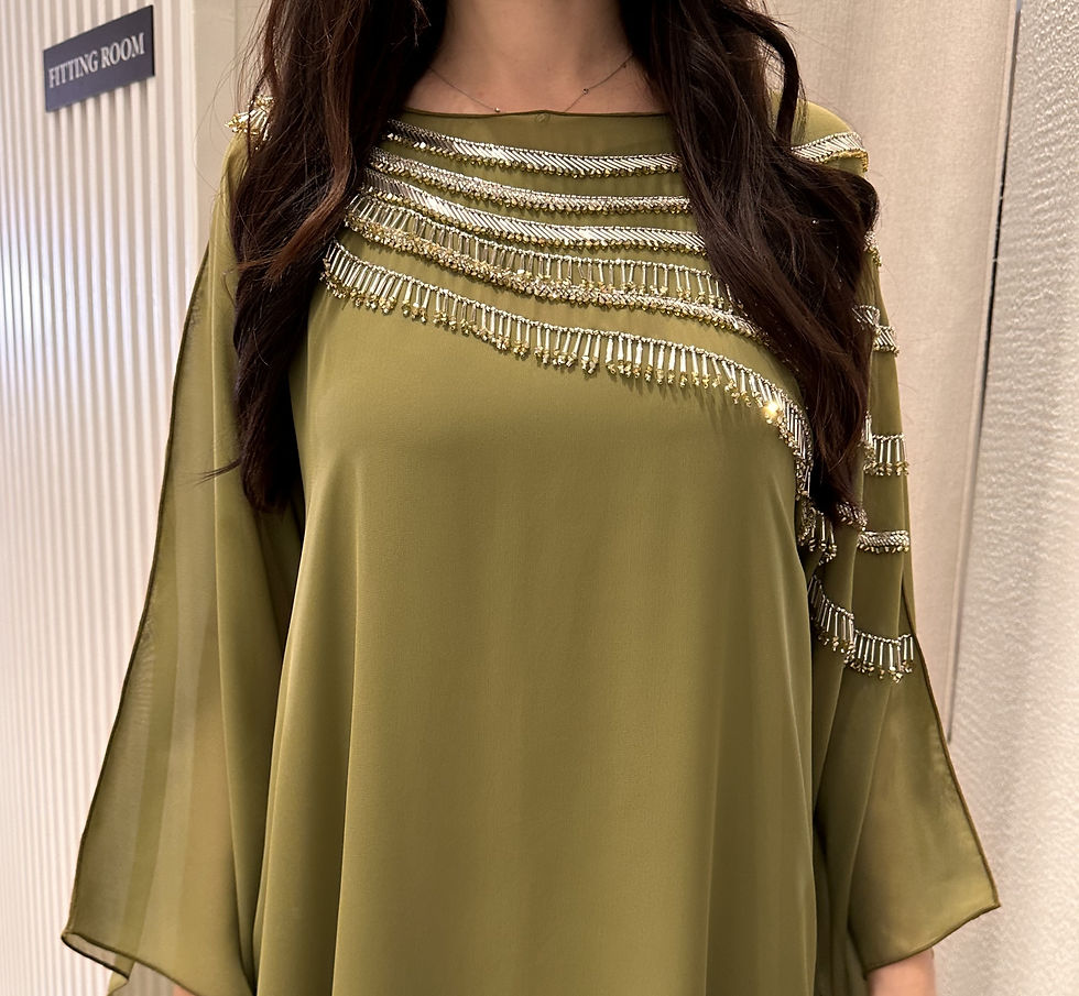 2 Pc Chiffon Handmade Embroidery