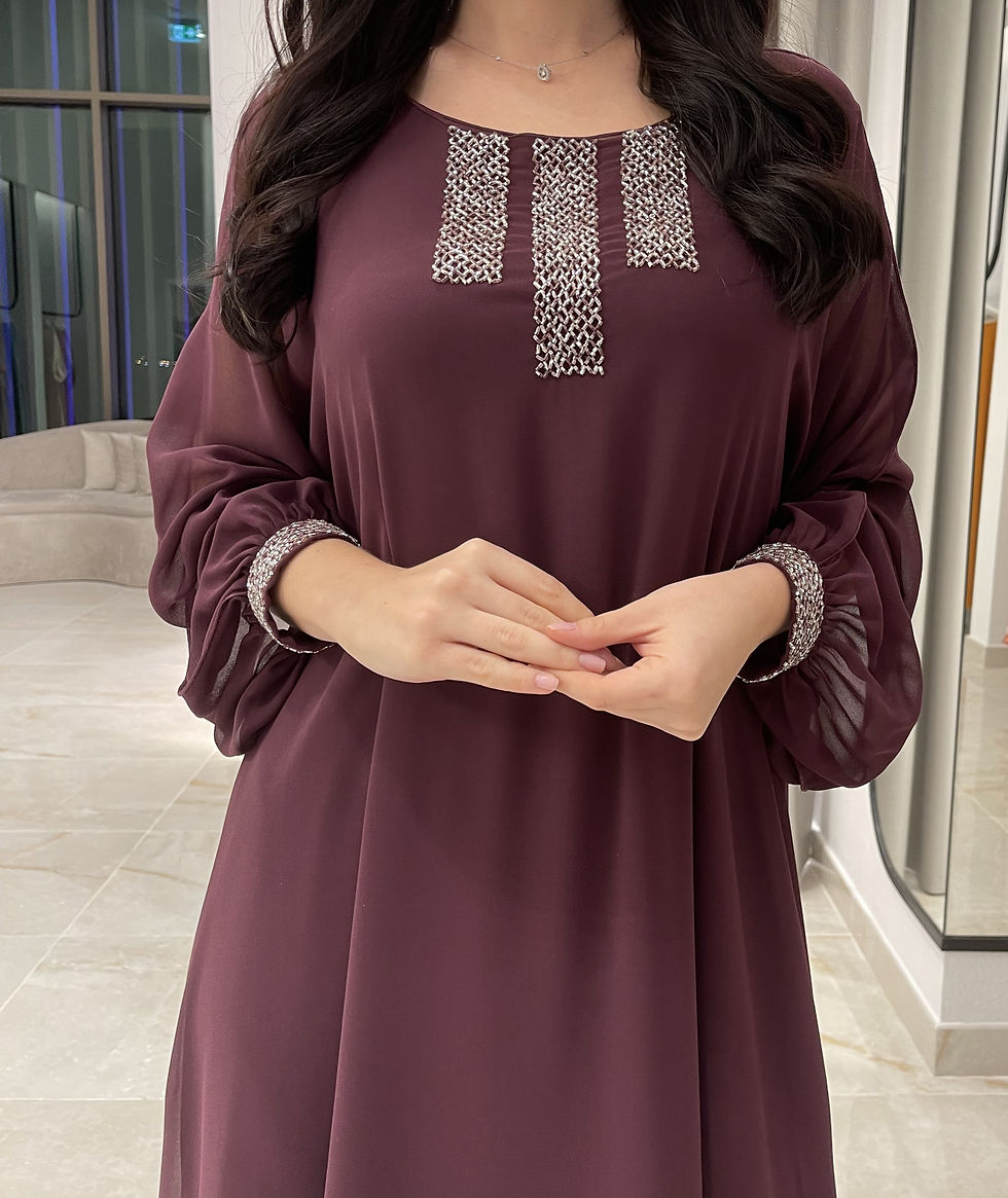 الصورة المصغرة: 2 Pc Chiffon Handmade Embroidery