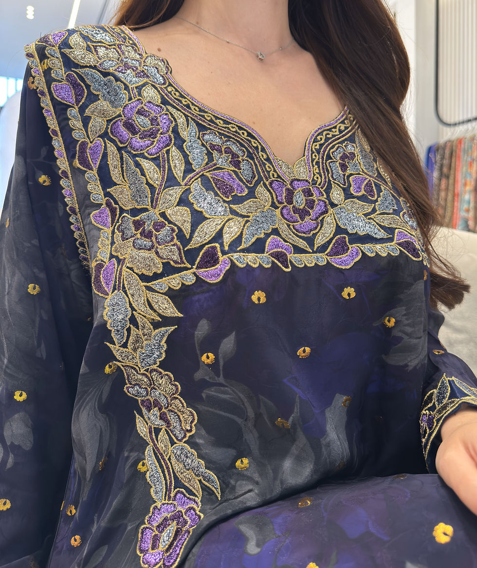 الصورة المصغرة: Pure Crepe Jacquard Zari