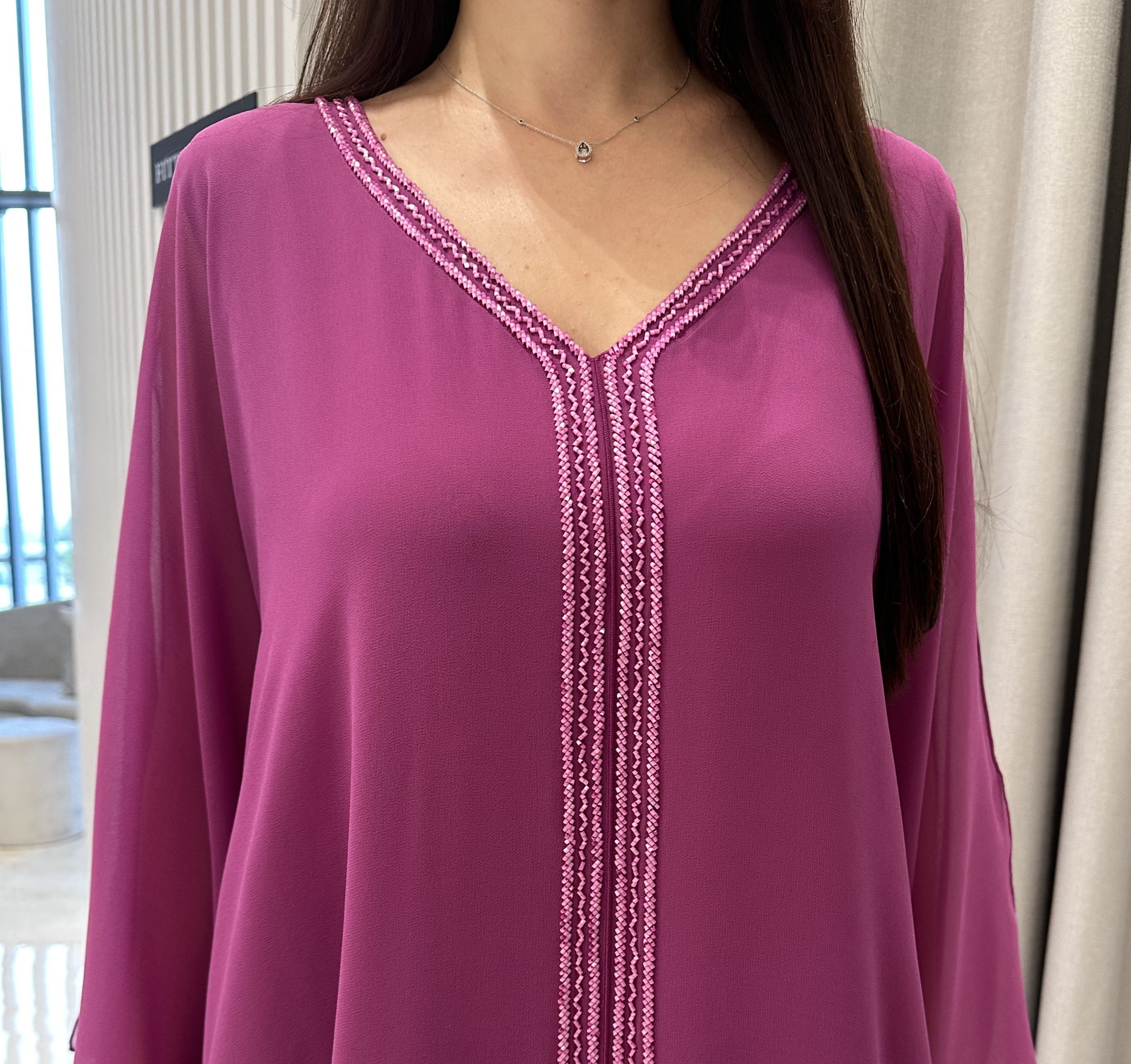 2 Pc Chiffon Handmade Embroidery