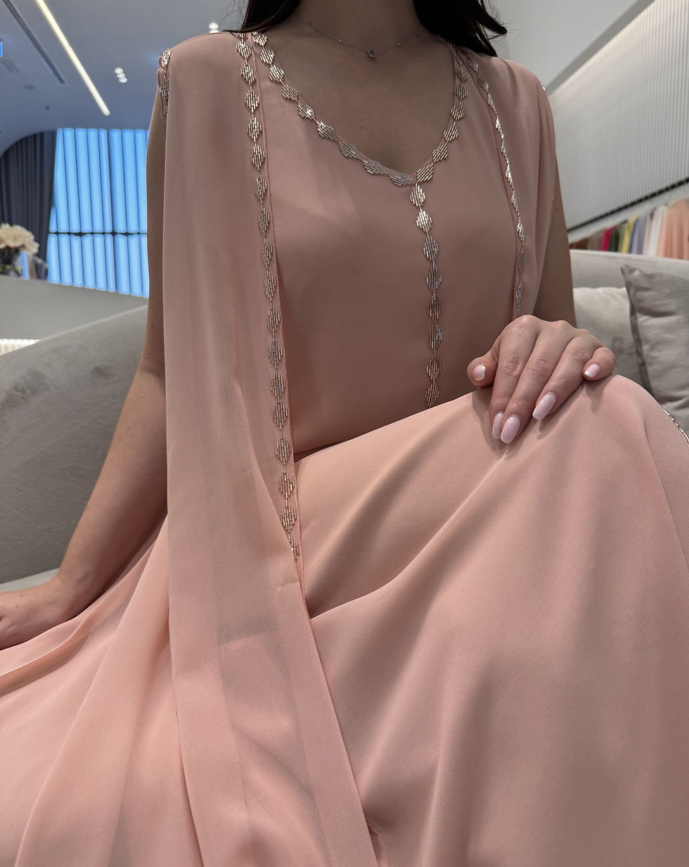 Thumbnail: 2 Pc Chiffon Handmade Embroidery