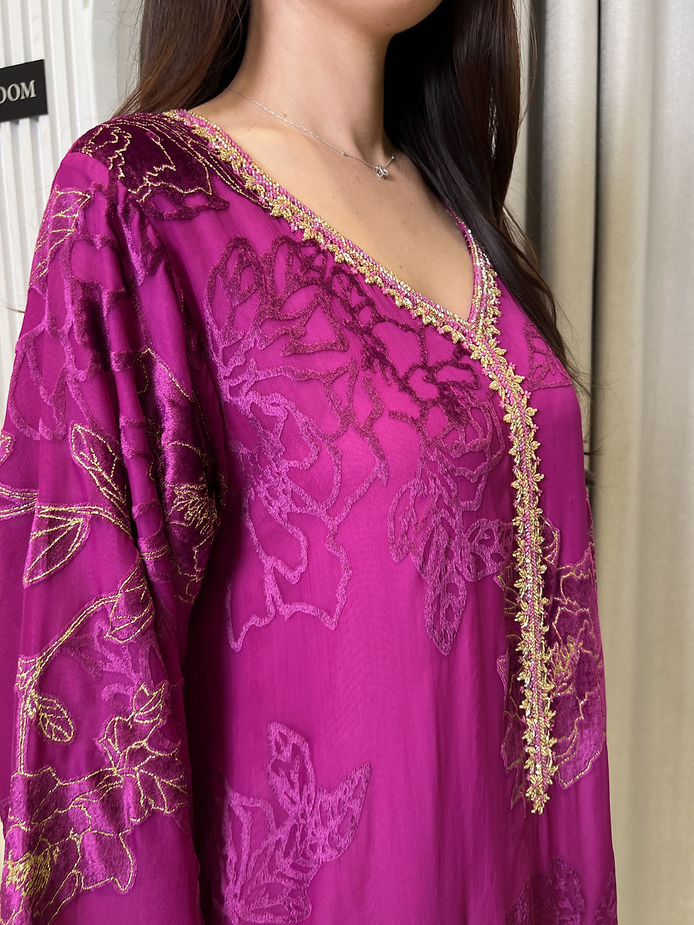 Thumbnail: Printed Pure Velvet Handmade