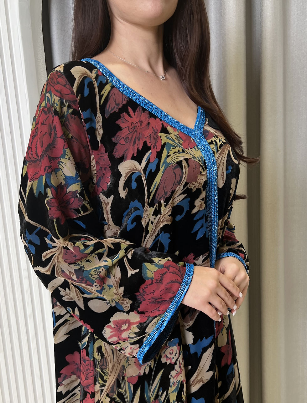 Thumbnail: Printed Pure Velvet Handmade