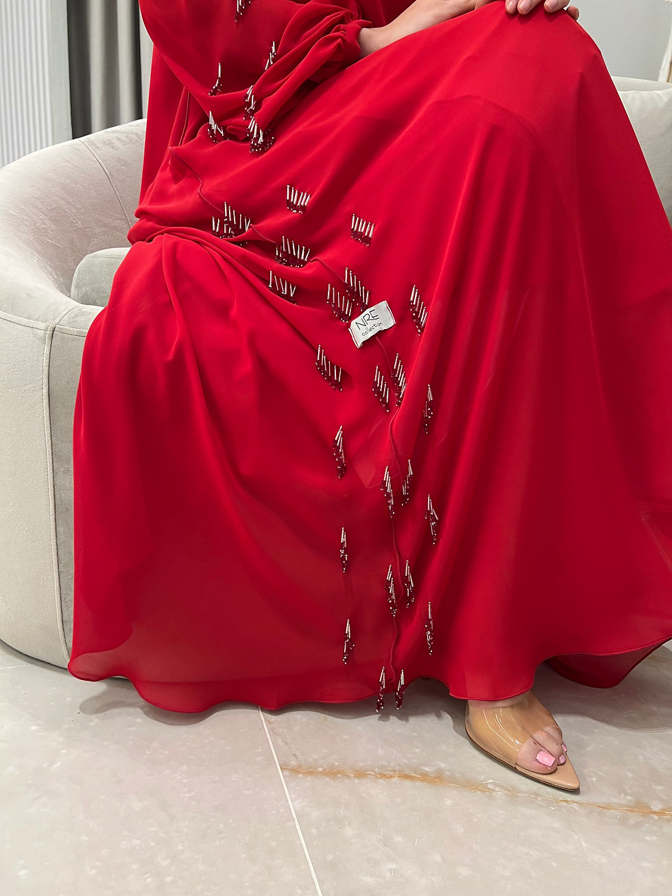 الصورة المصغرة: 2 Pc Chiffon Handmade Embroidery