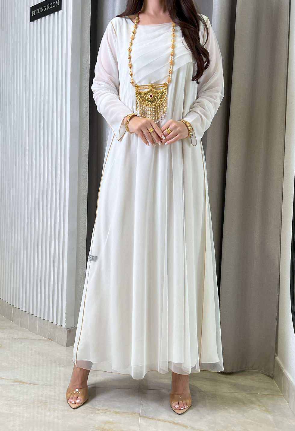 الصورة المصغرة: Double Chiffon + Tulle Dress