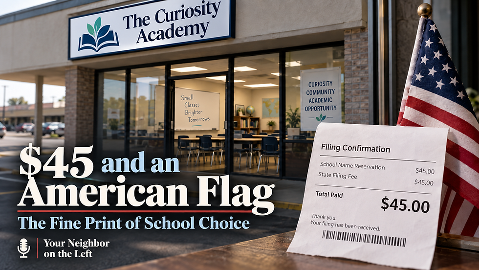 Ep 133 - $45 and an American Flag: The Fine Print of School Choice