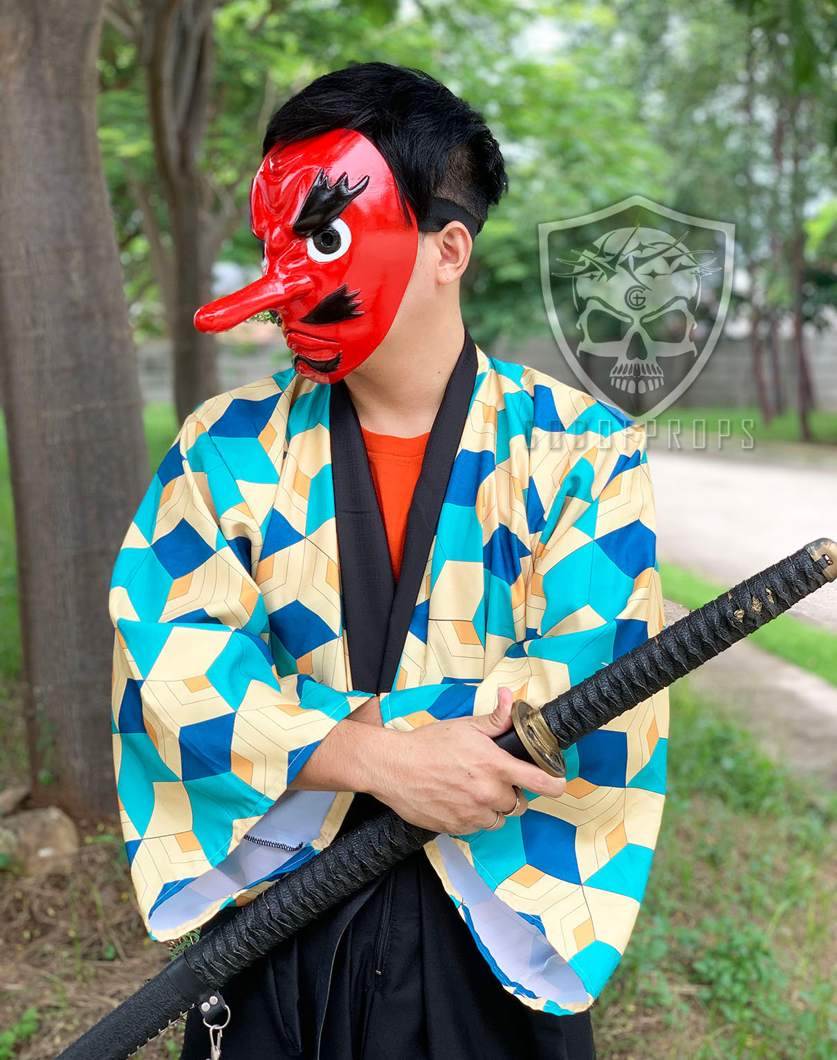 Urokodaki Mask Demon Slayer HQ Resin Screen Accurate 100% | godofprops