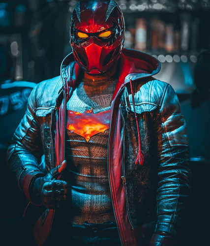 Red hood Outlaws - 1:1 Wearable Replica with LED & Ferrari Red