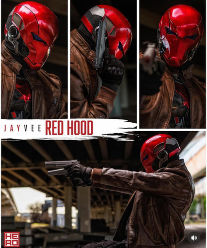 The Last Red Hood Helmet - Premium 1:1 Wearable Replica (Ferrari
