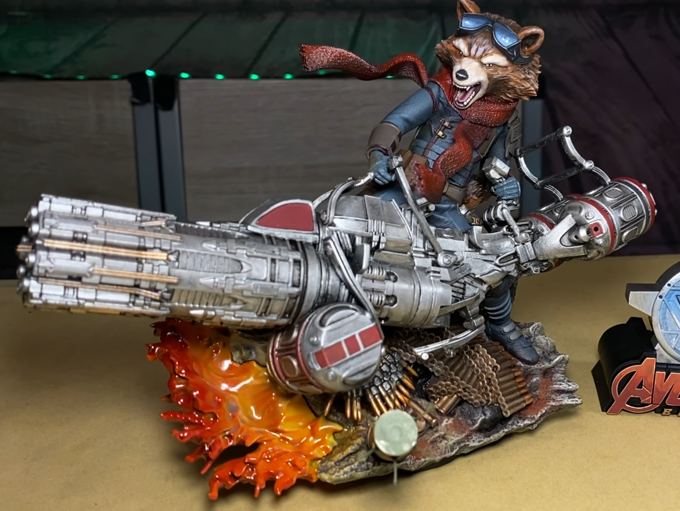 Rocket Raccoon Guardian of Galaxy HQ Resin statue 1:6 PAINTED