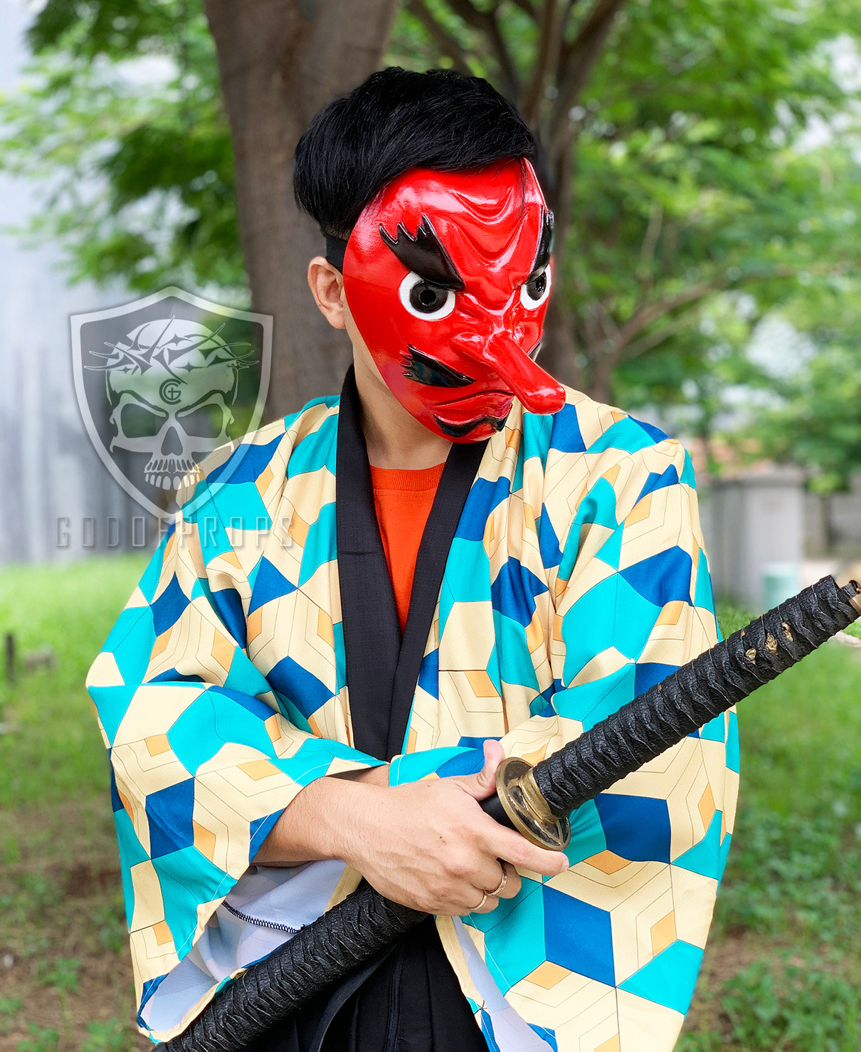Urokodaki Mask Demon Slayer HQ Resin Screen Accurate 100% | godofprops