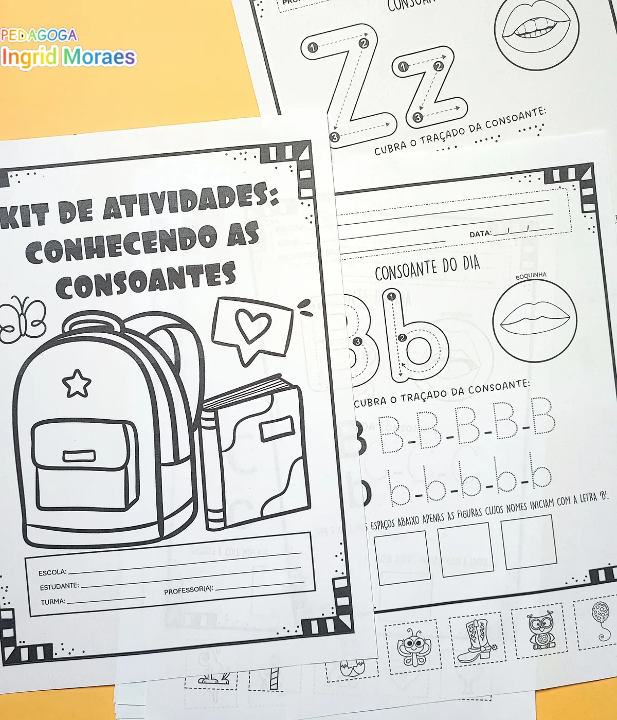 Kit De Atividades Conhecendo As Consoantes