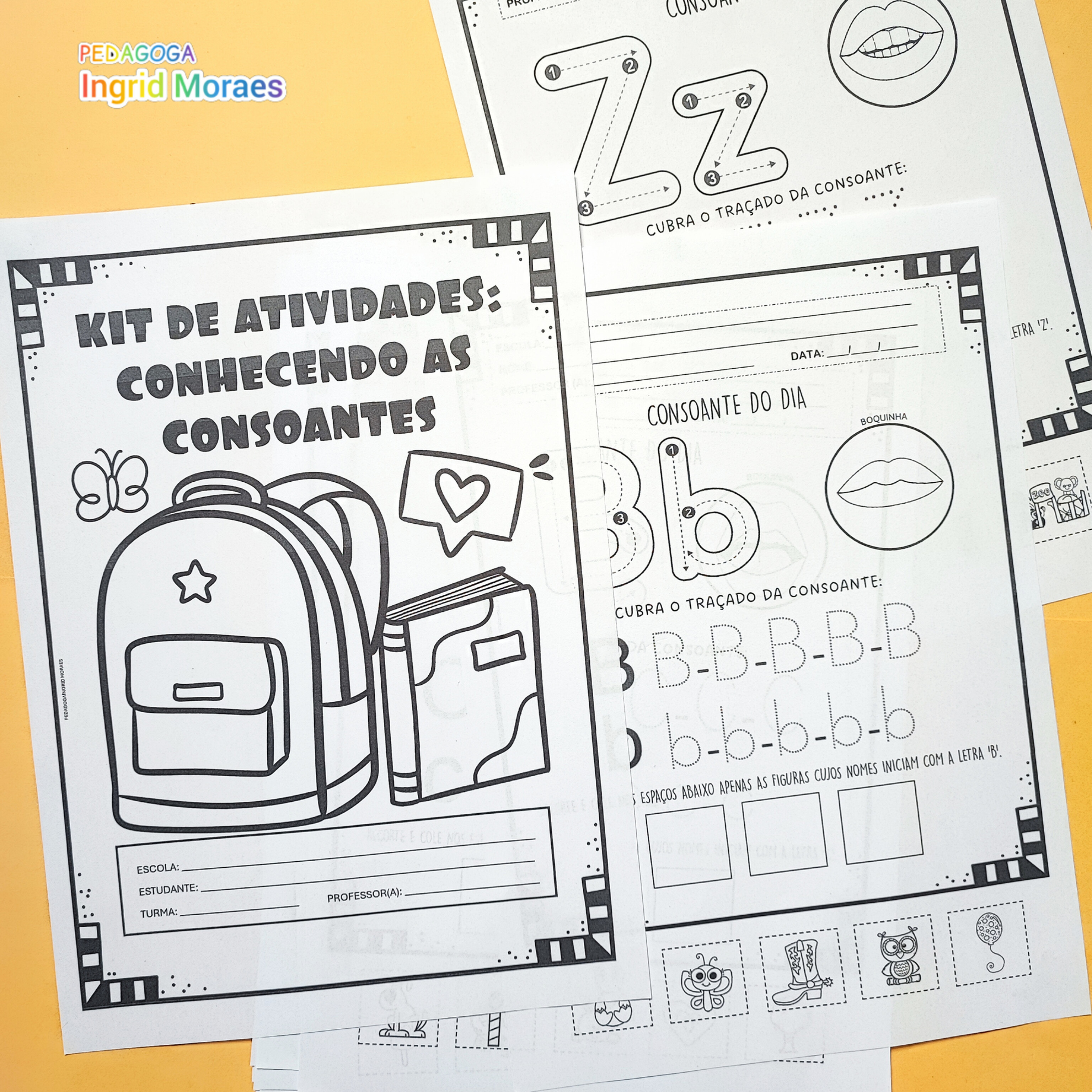 Kit De Atividades Conhecendo As Consoantes