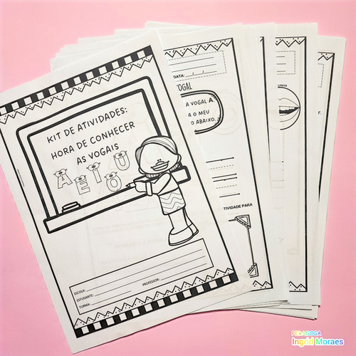 Kit De Atividades Hora De Conhecer As Vogais