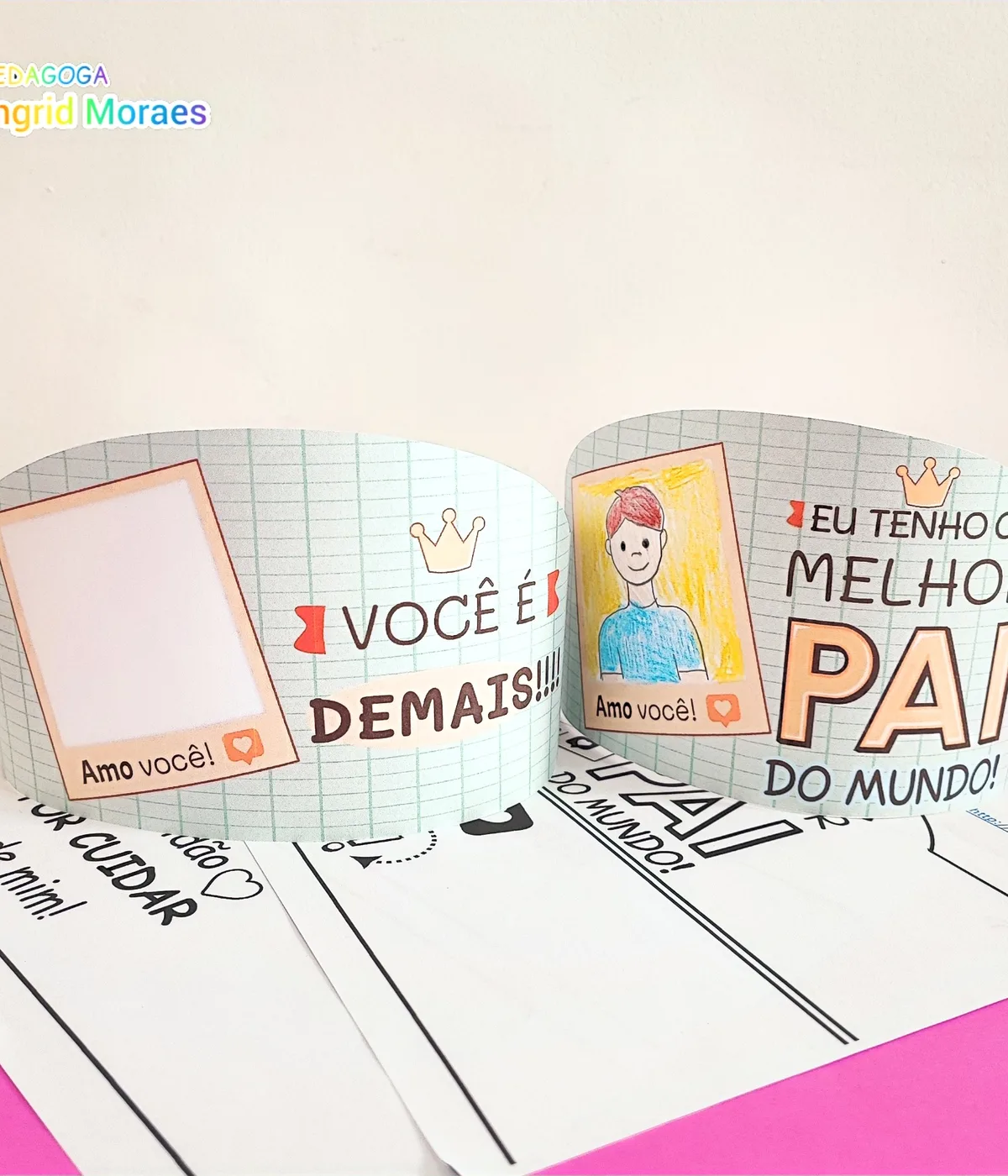 Coroa Dia dos Pais e Dia de Quem Cuida de Mim