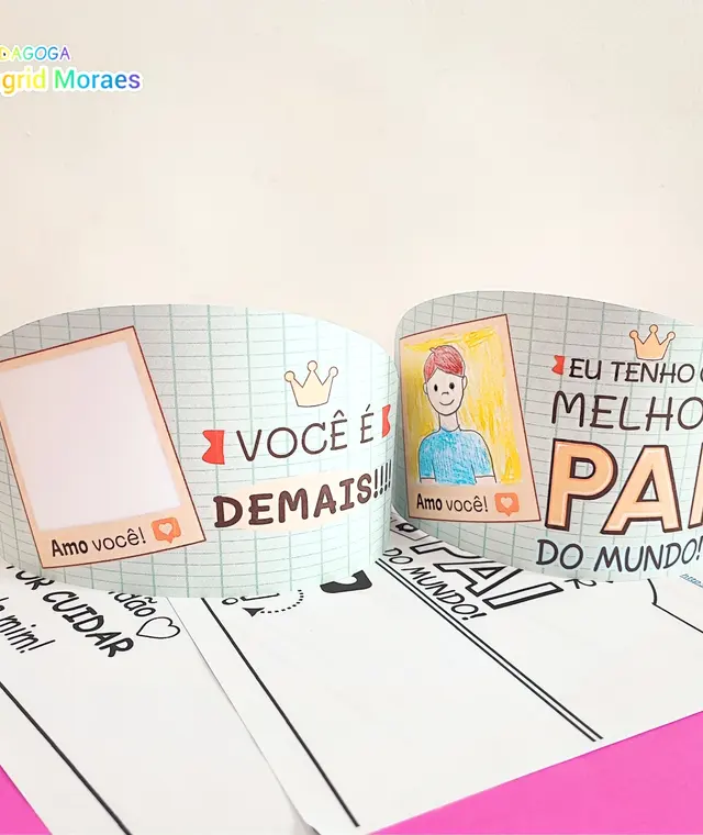 Coroa Dia dos Pais e Dia de Quem Cuida de Mim