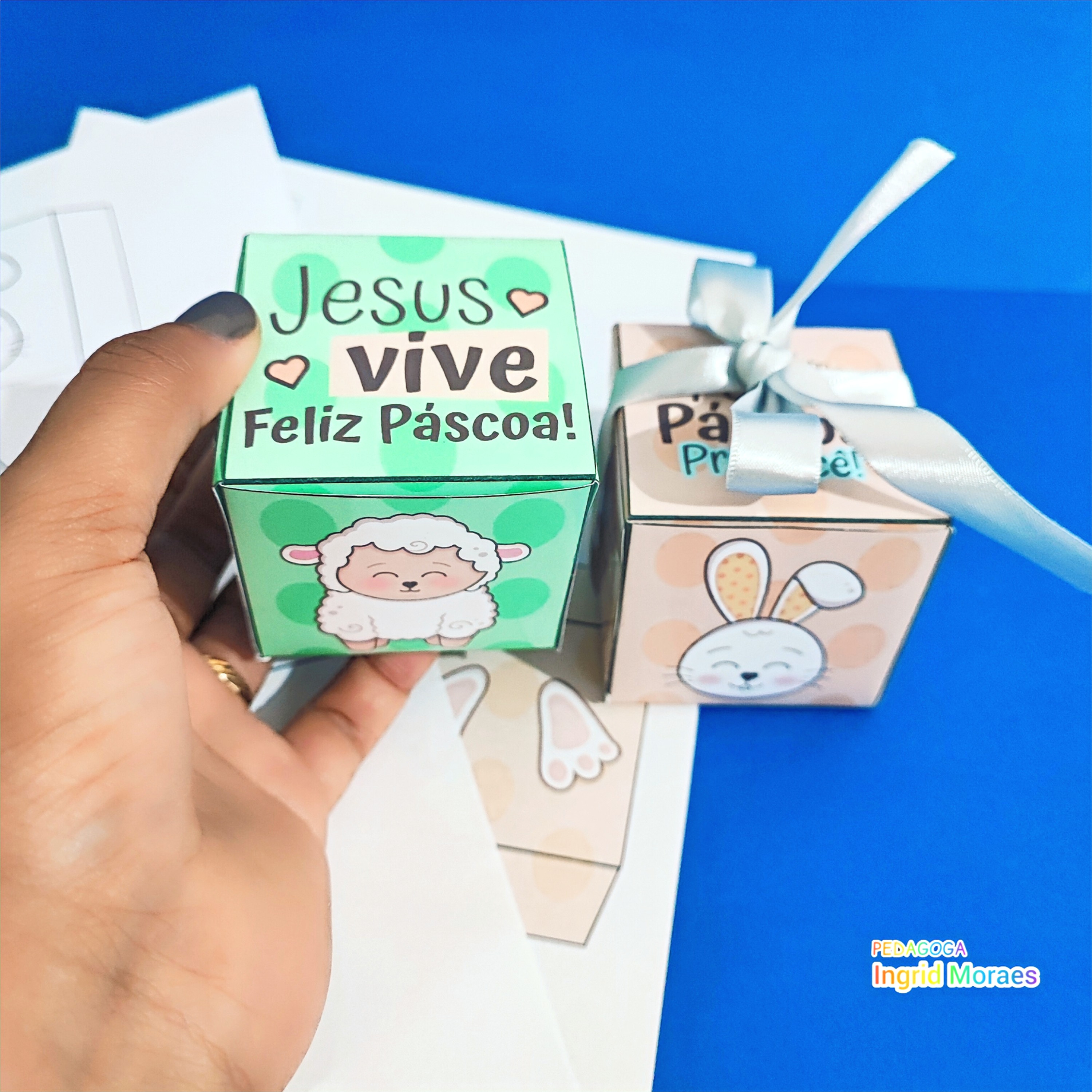 Cubo Porta Bombom Páscoa