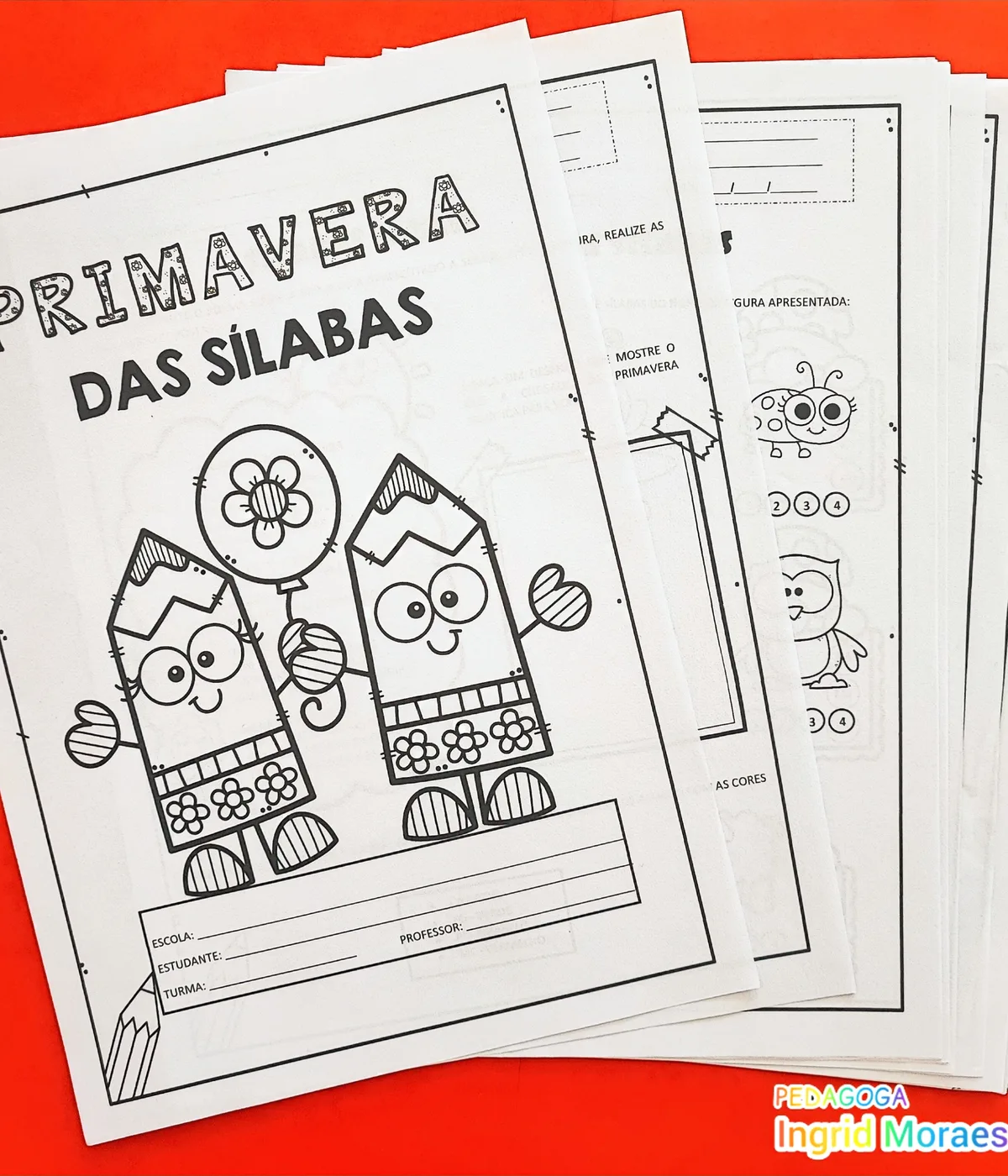 Pacotinho De Atividades Primavera Das Sílabas Simples E Complexas