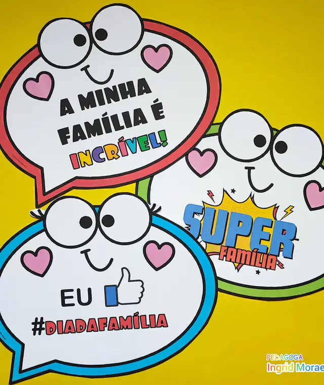 Plaquinhas Dia Da Família