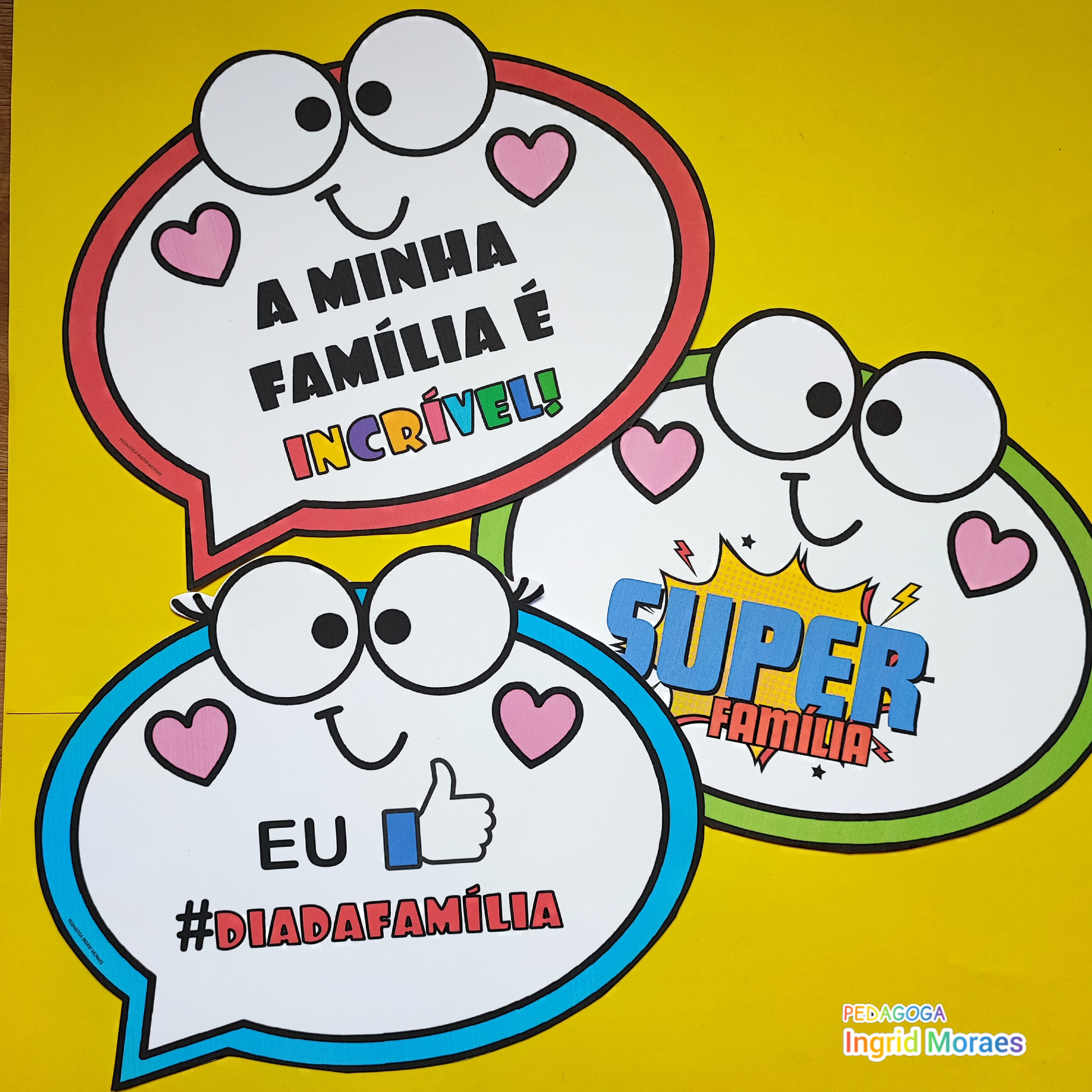 Plaquinhas Dia Da Família