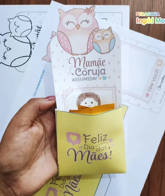 Porta Mimo Dia Das Mães Mamãe Coruja