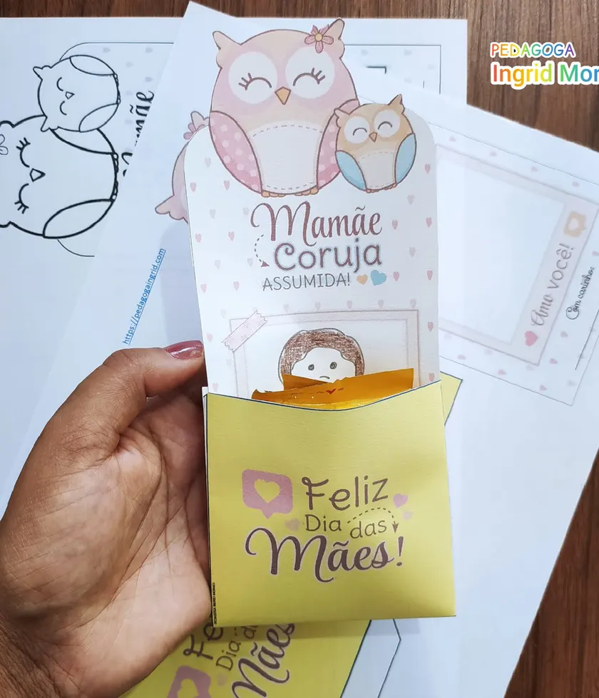 Porta Mimo Dia Das Mães Mamãe Coruja