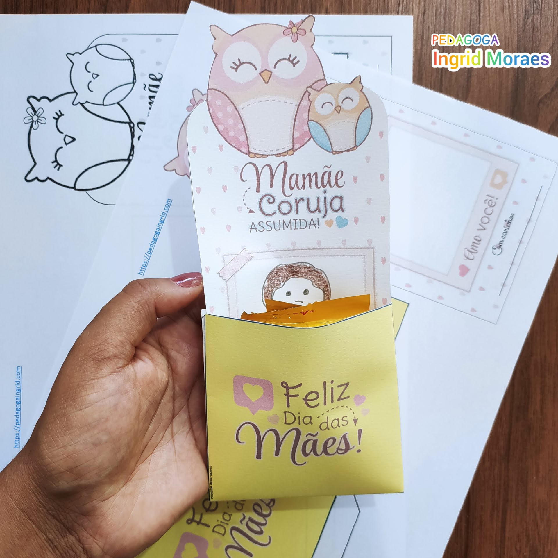 Porta Mimo Dia Das Mães Mamãe Coruja