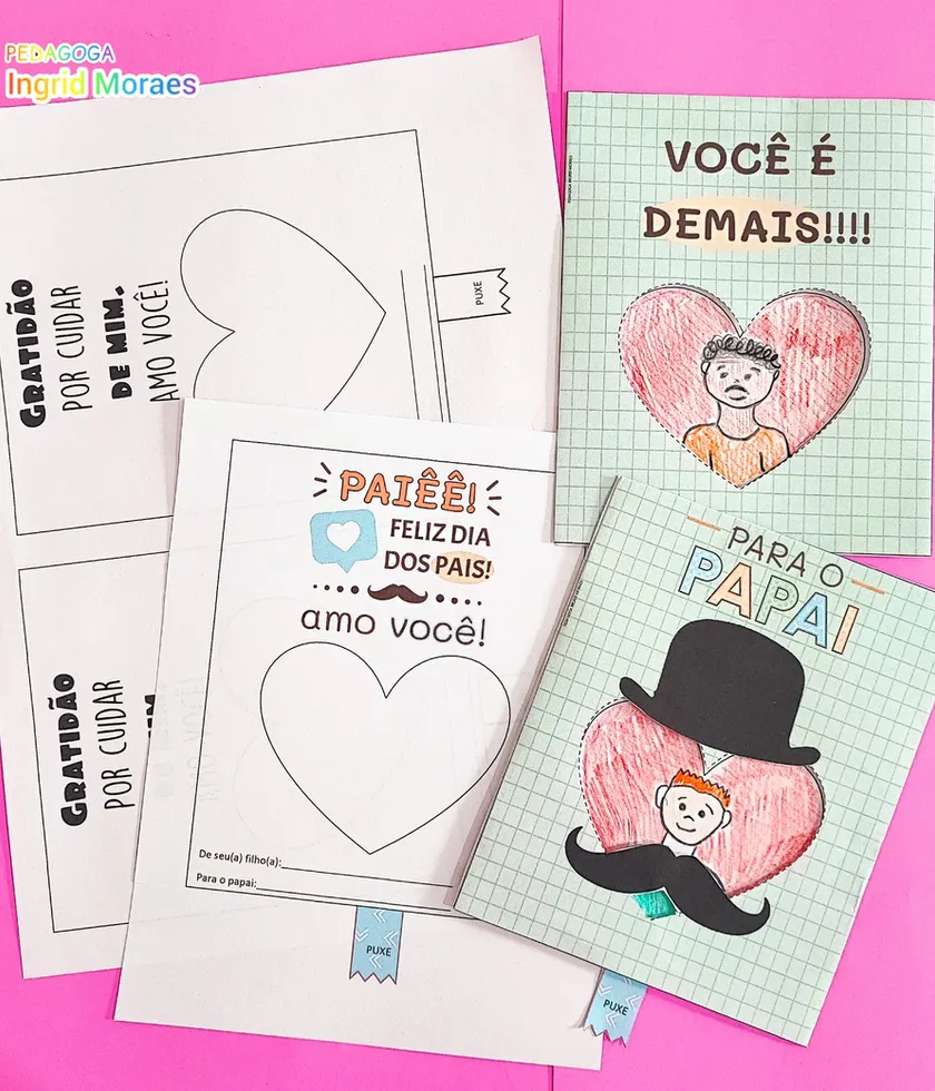 Cartão para o Papai e Quem Cuida de Mim