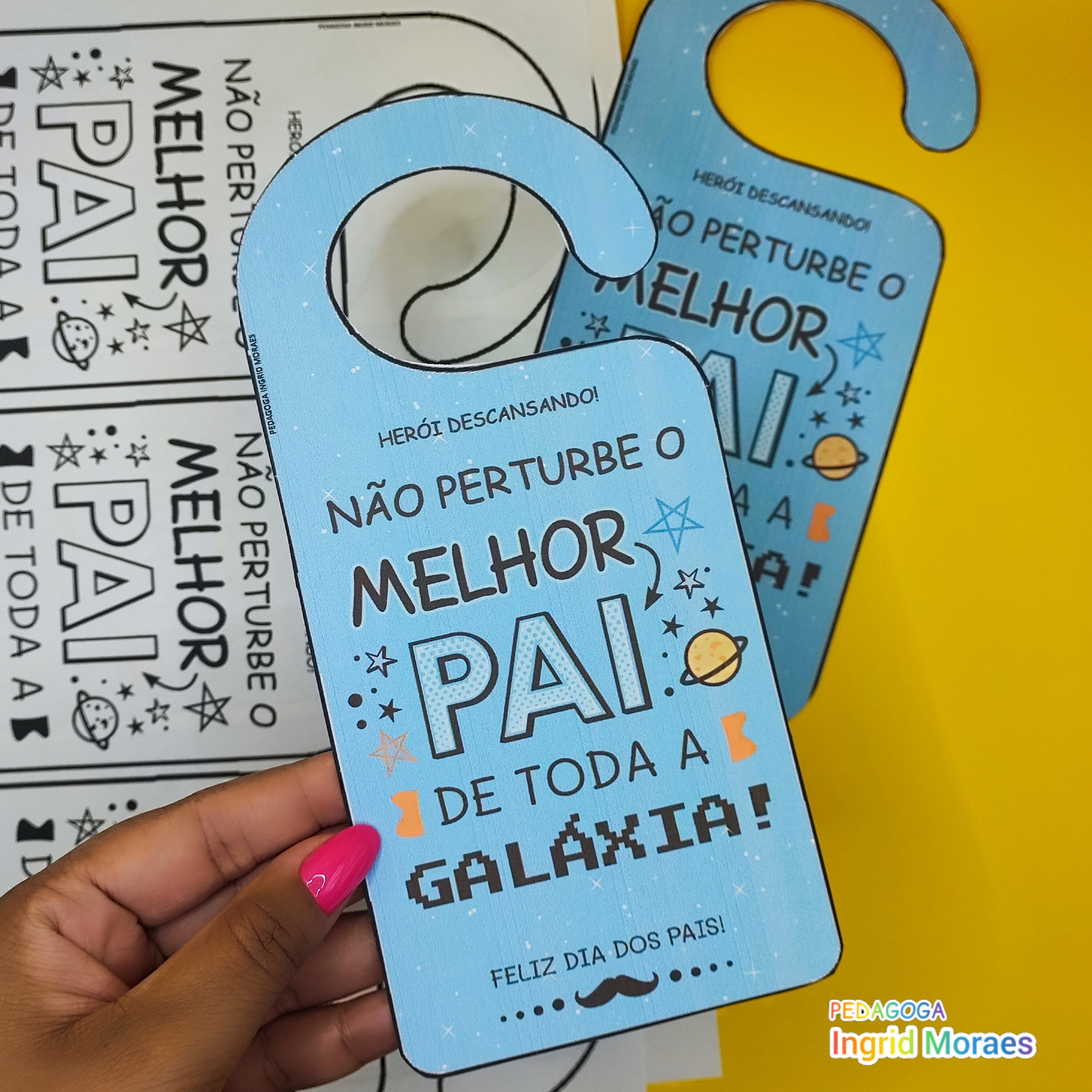 Tag Aviso de Porta Melhor Pai da Galáxia