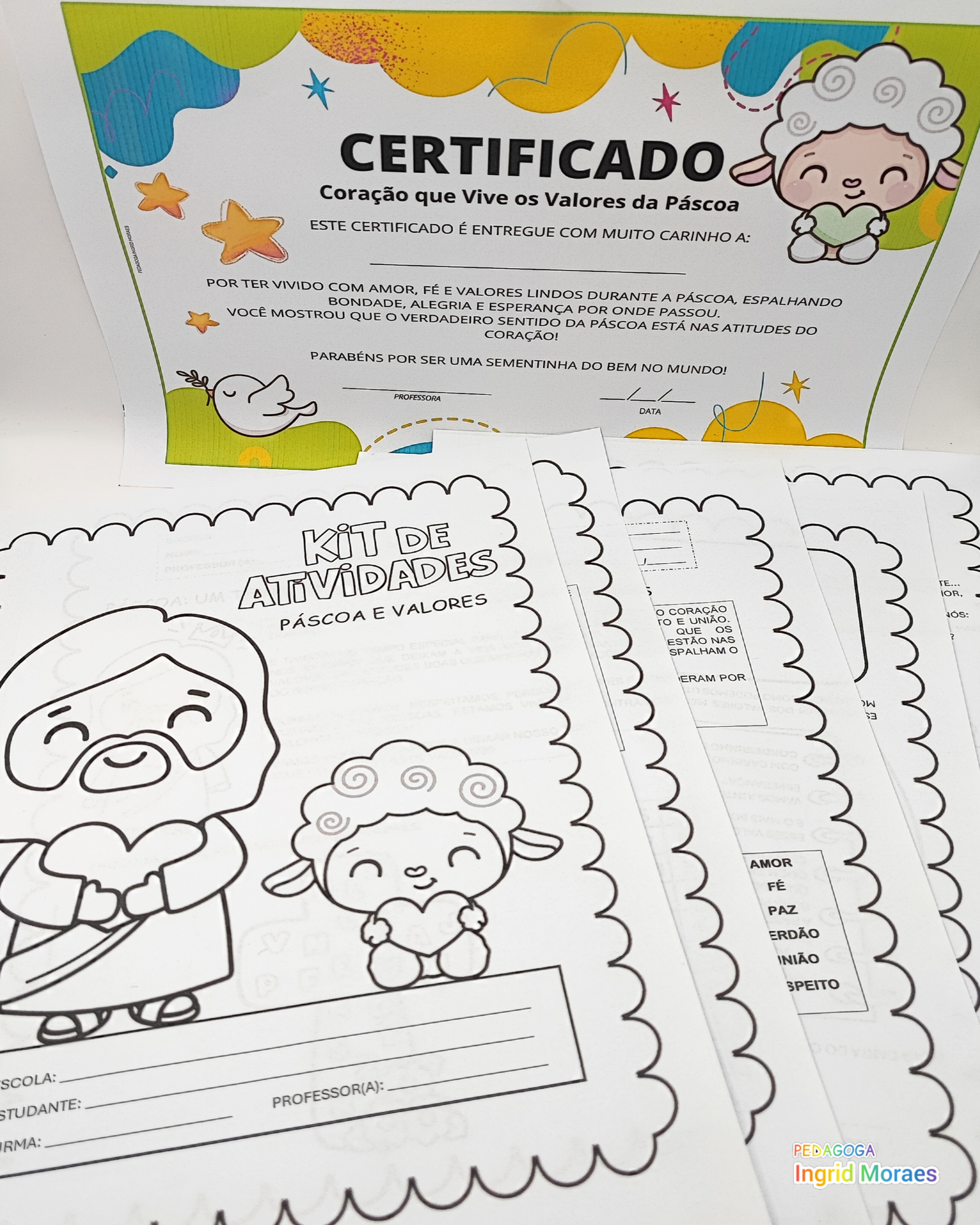 Kit de Atividades Páscoa e Valores em PDF