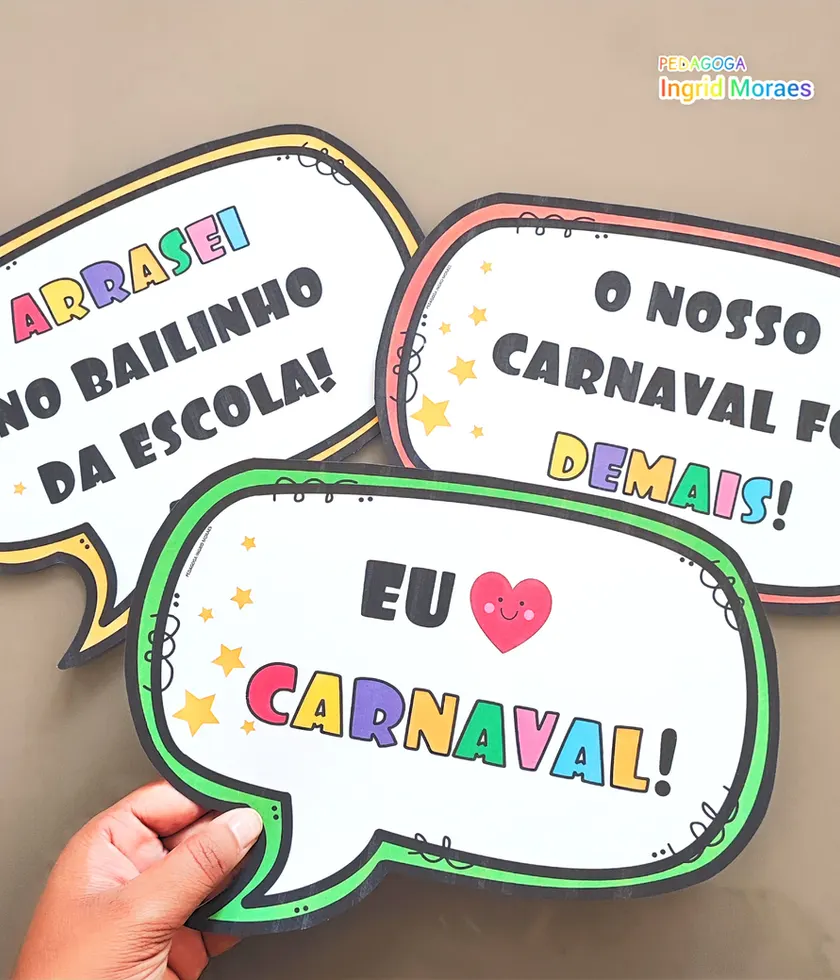 Plaquinhas Carnaval