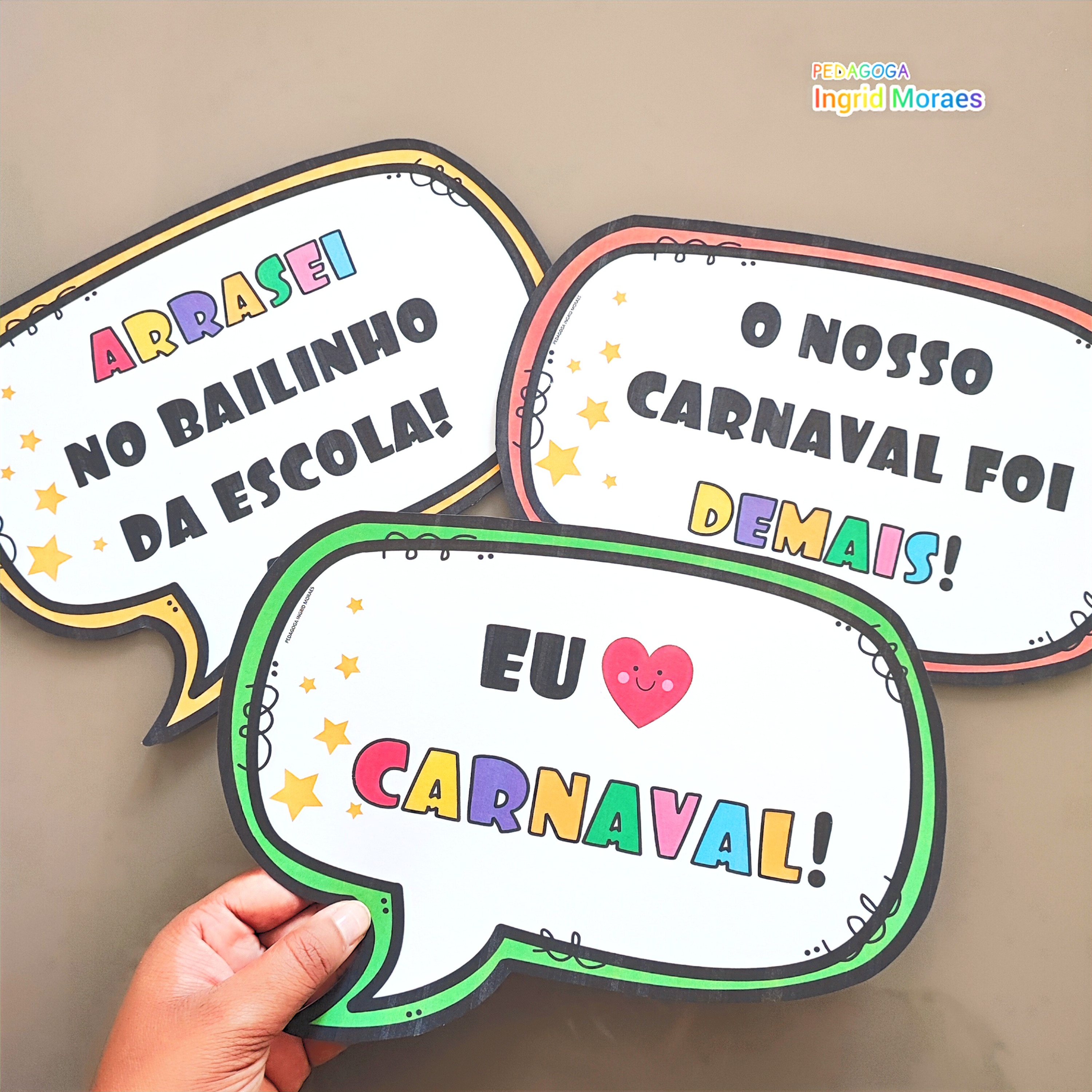 Plaquinhas Carnaval