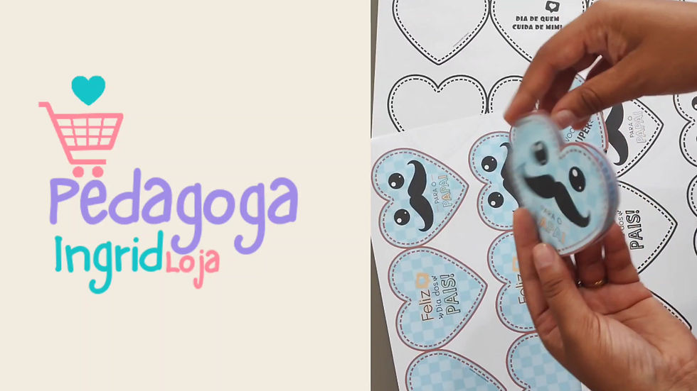 Miniatura: CARTÃO CORAÇÃO PARA O PAPAI OU DIA DE QUEM CUIDA DE MIM