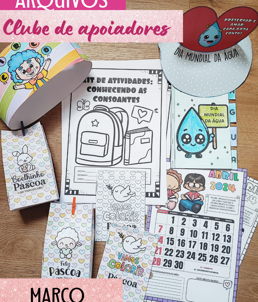 Super - Pacote de Atividades Educativas - Março