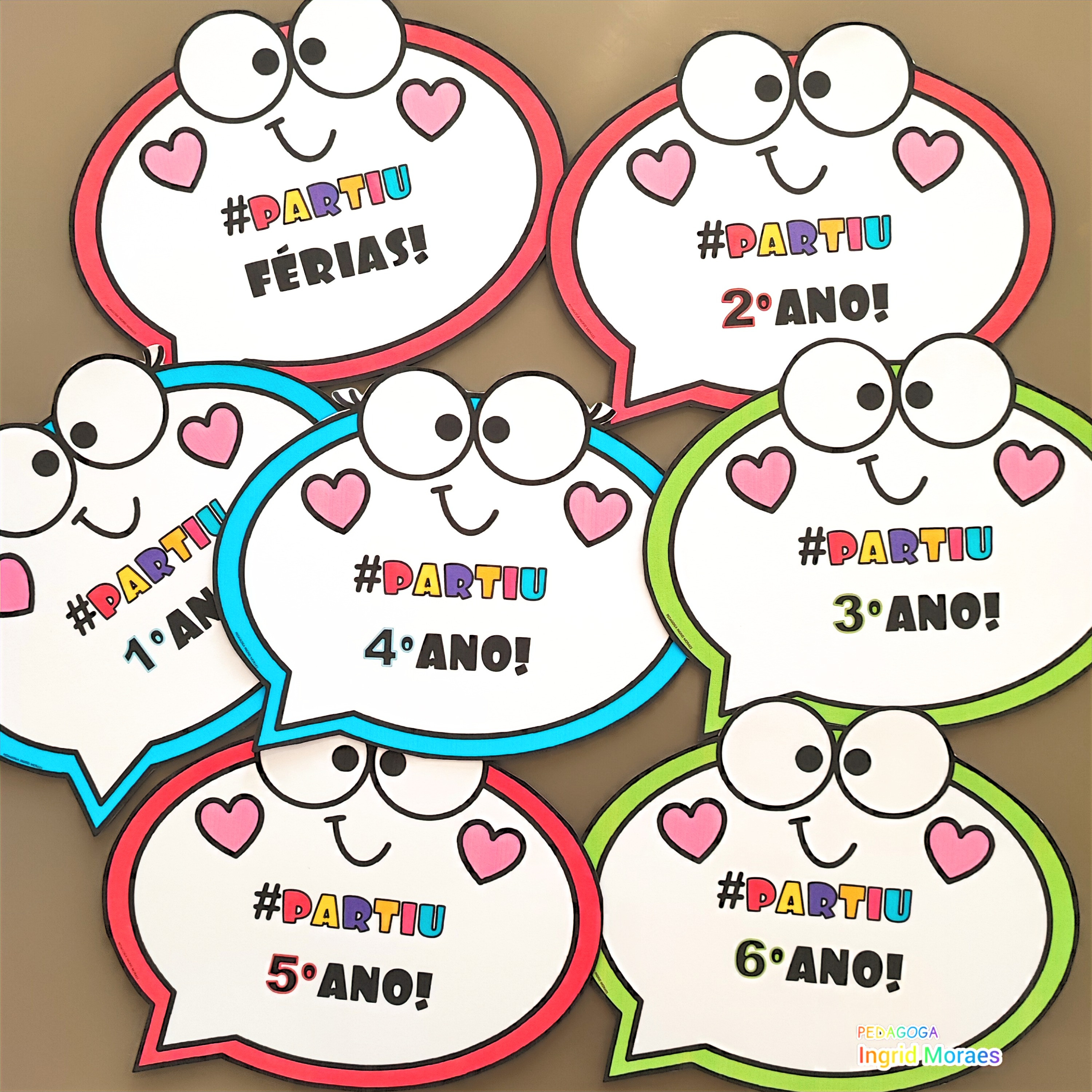 Plaquinhas #Partiu Férias