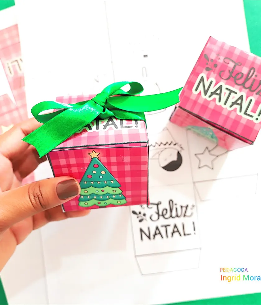 Cubo Porta Bombom E Mimo Natal