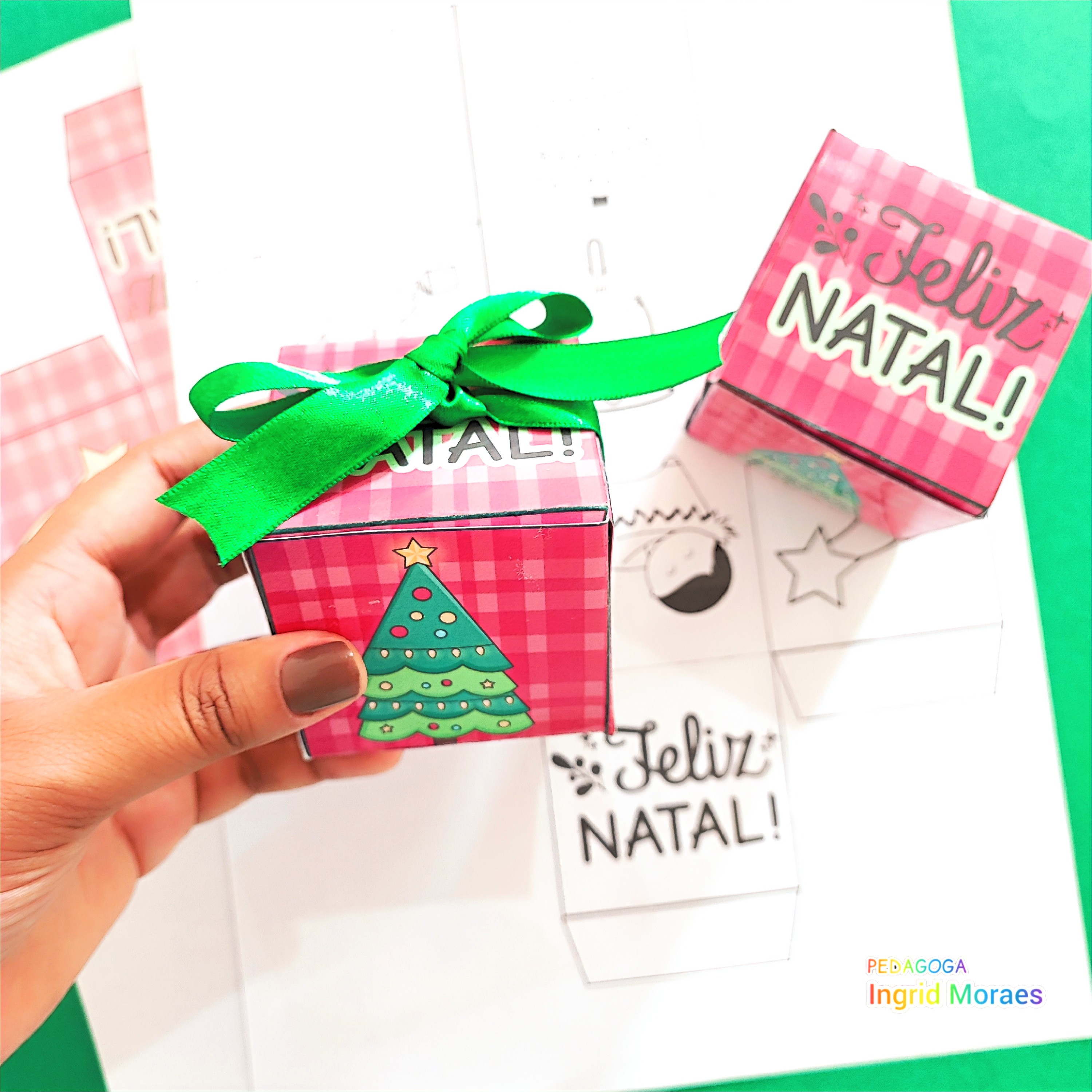 Cubo Porta Bombom E Mimo Natal