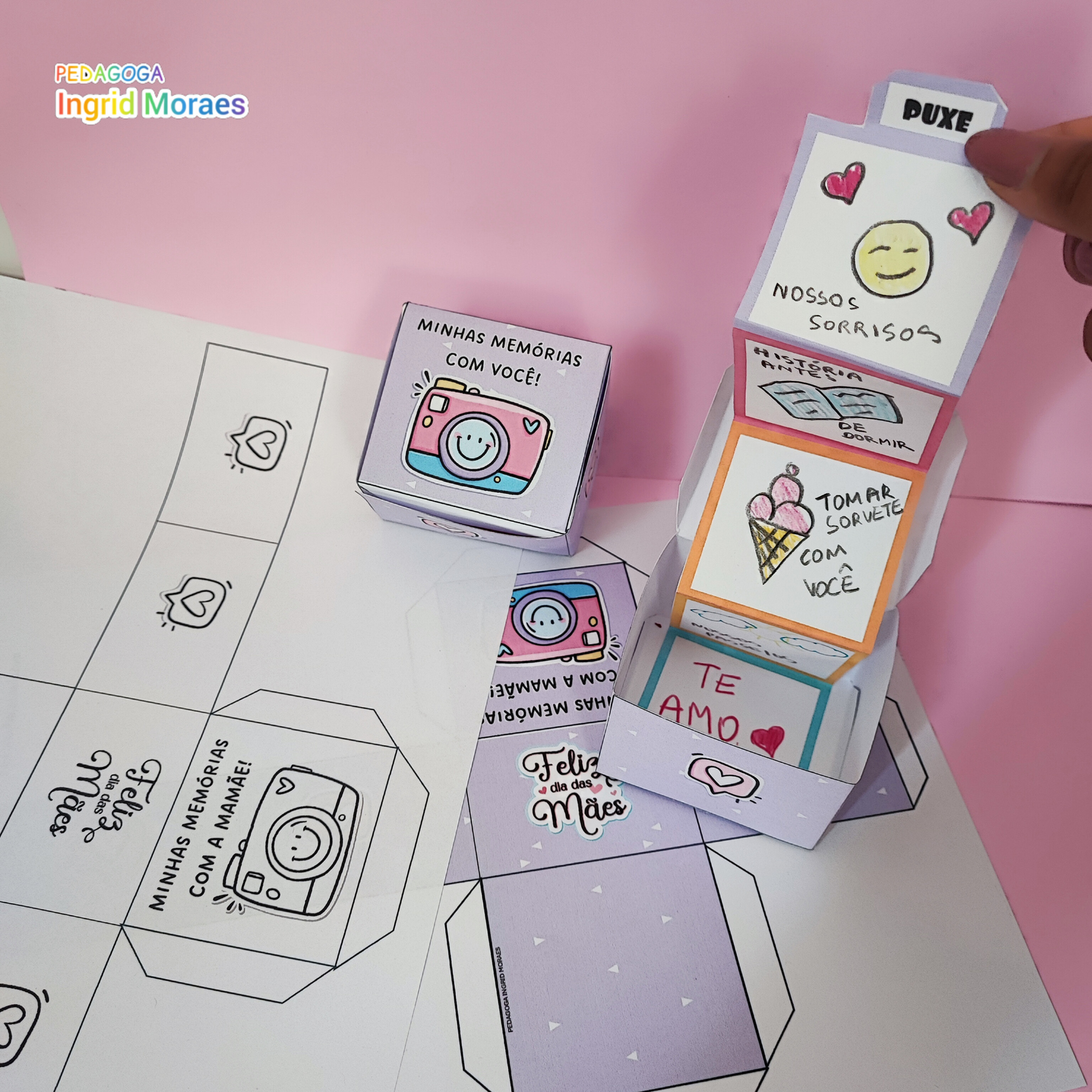 Caixinha De Memórias Dia Das Mães E Dia De Quem Cuida De Mim