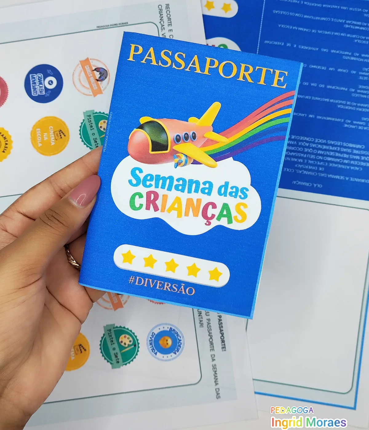 Passaporte Semana das Crianças - Atividade Lúdica e Interativa