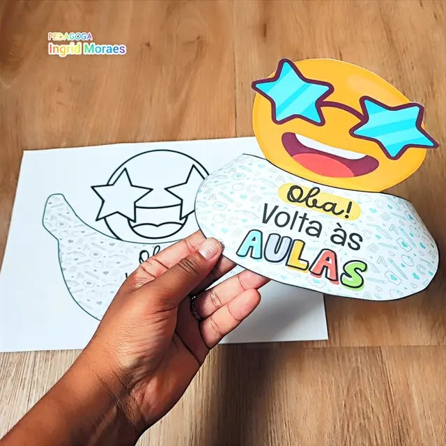 Viseira Emoji Volta Às Aulas