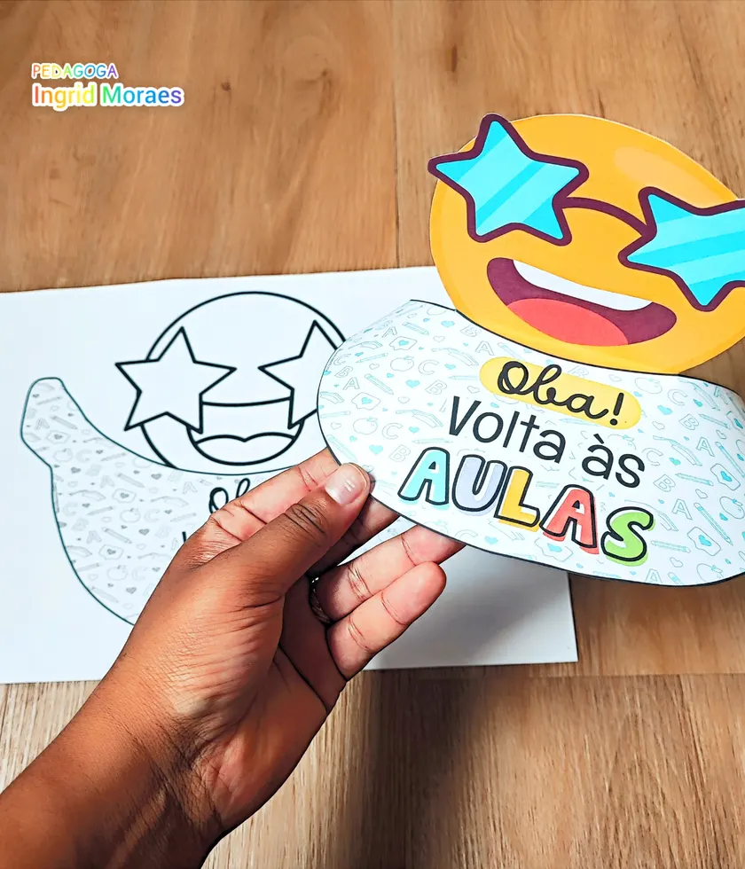Viseira Emoji Volta Às Aulas