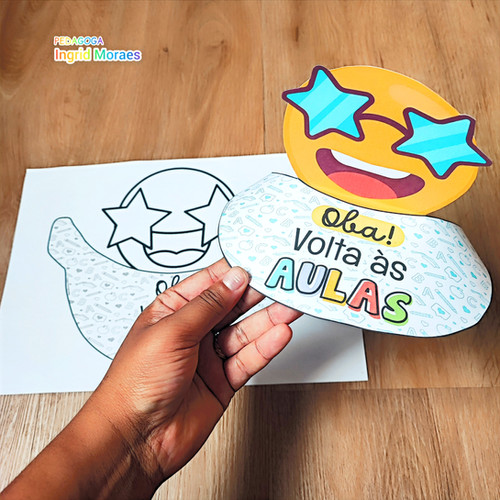 Viseira Emoji Volta Às Aulas