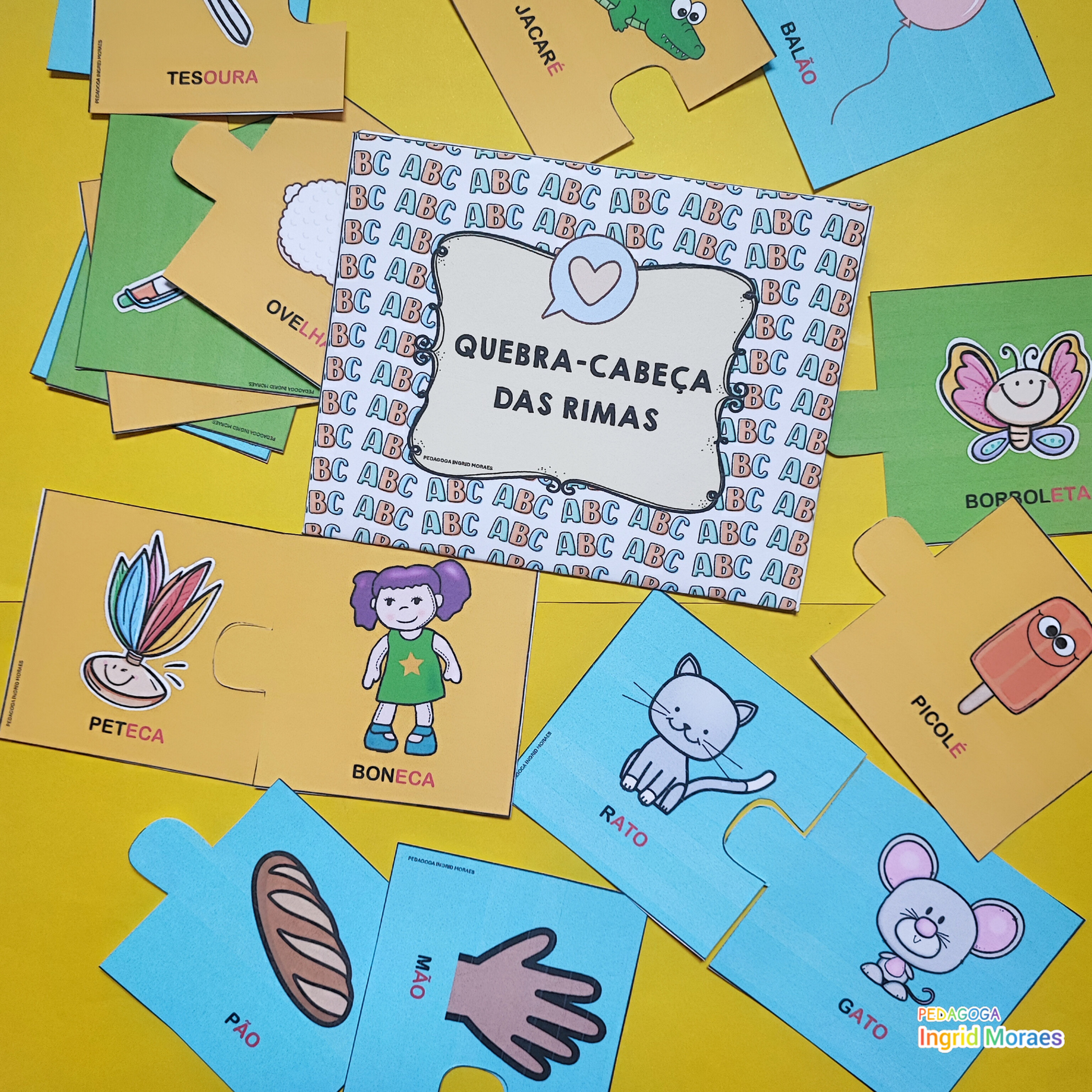 Jogo Quebra-Cabeça Das Rimas