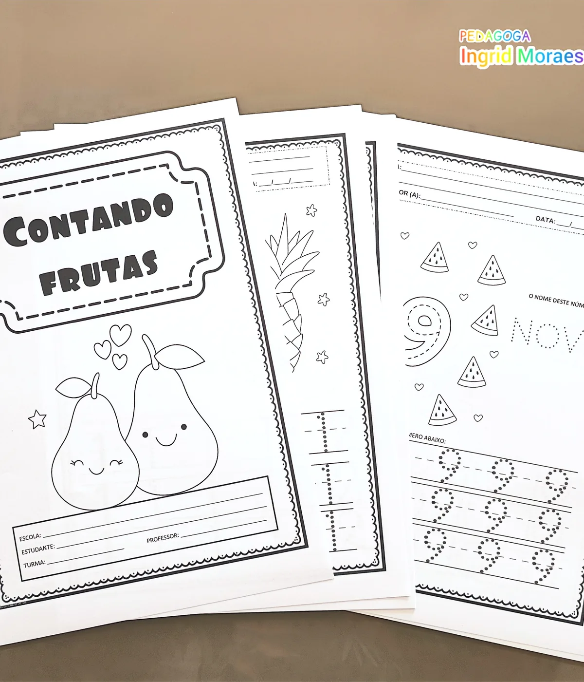 Contando Frutas De 1 Até 10