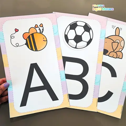 Alfabeto De Parede Letras Maiúsculas