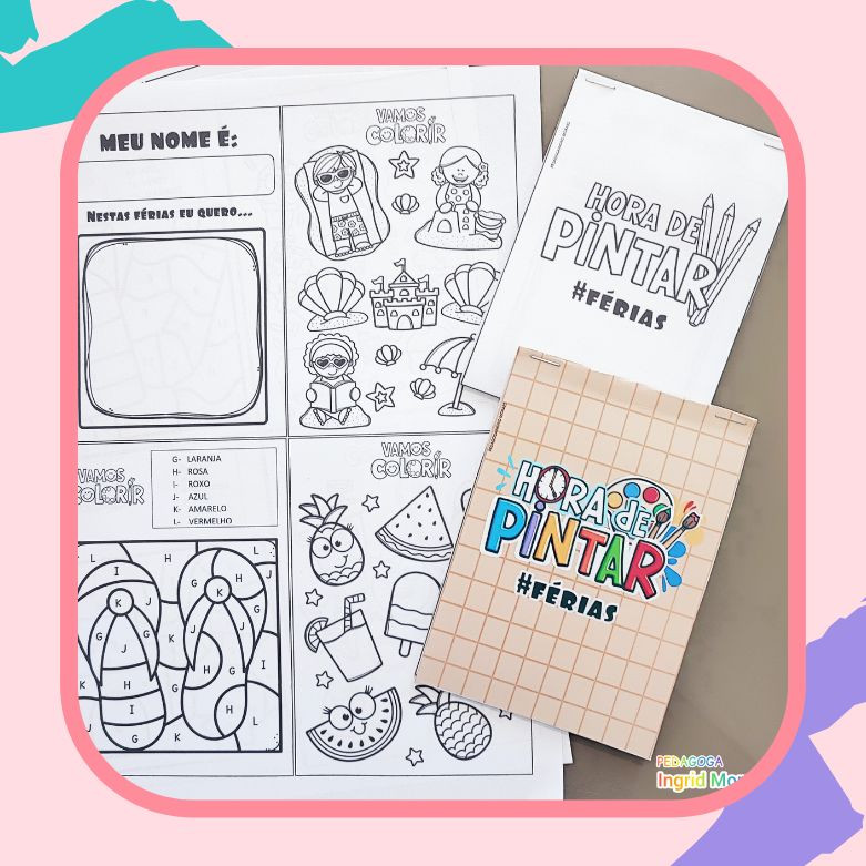 Bloquinho para Colorir - Férias Escolares