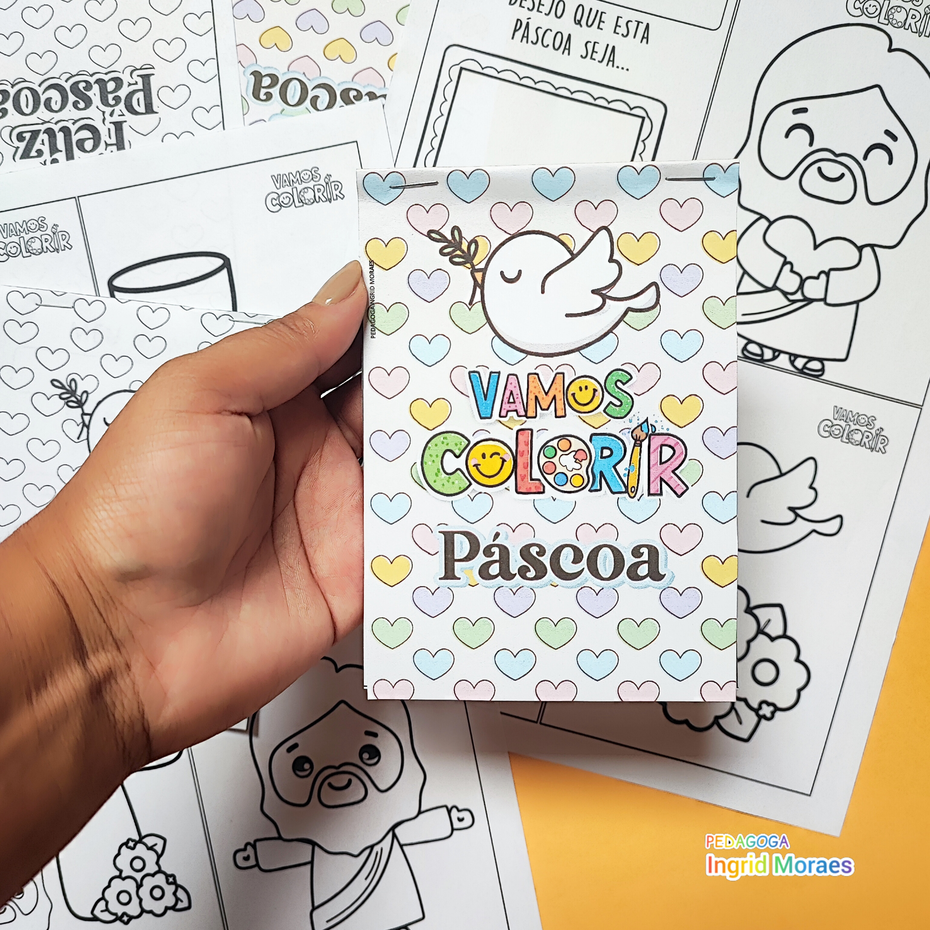 Bloquinho Para Colorir Páscoa
