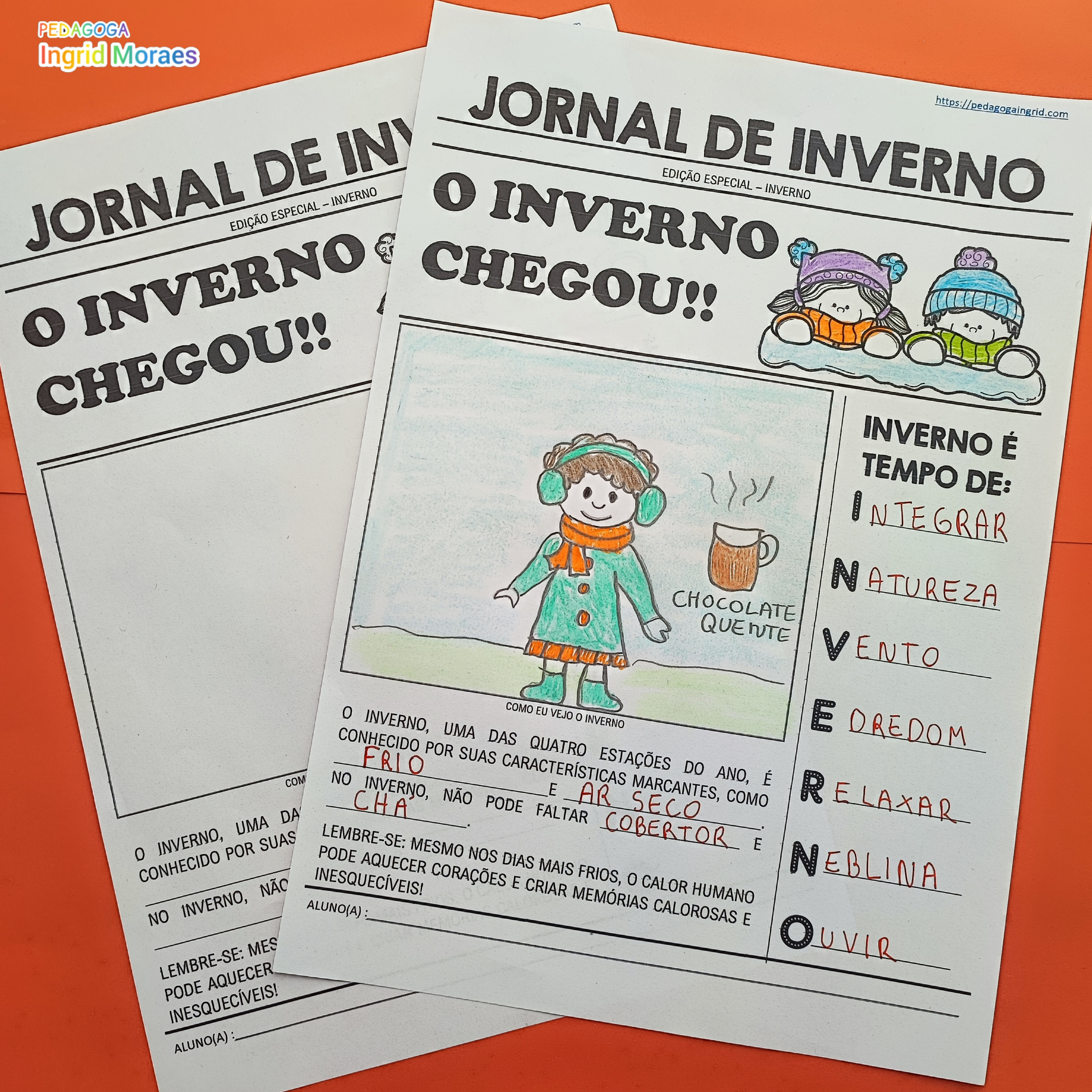 Jornal de Inverno: Atividade Educacional para Alunos do Ensino Fundamental