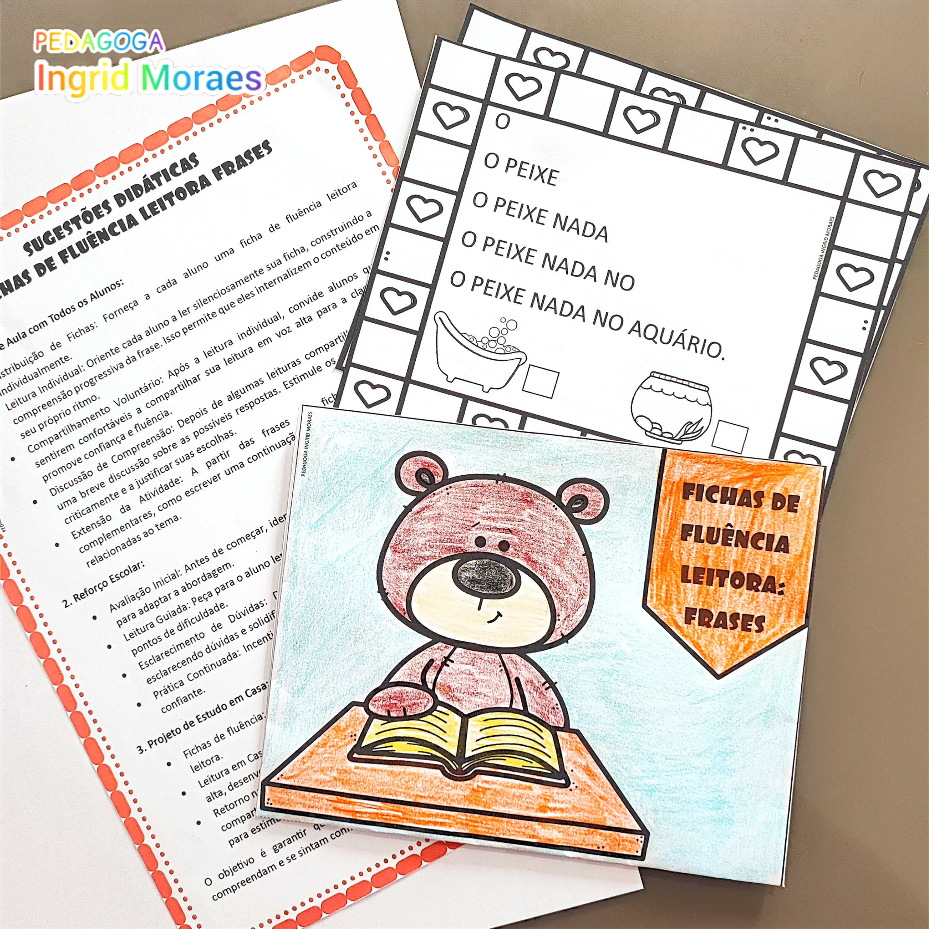 Fichas Fluência Leitora Frases