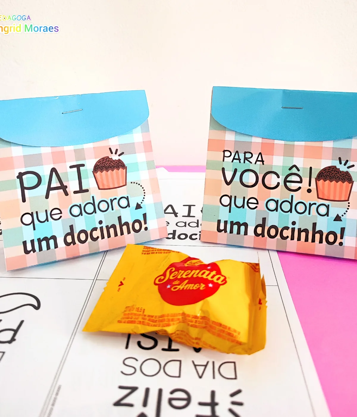Porta Doce Dia dos Pais e Dia de Quem Cuida de Mim